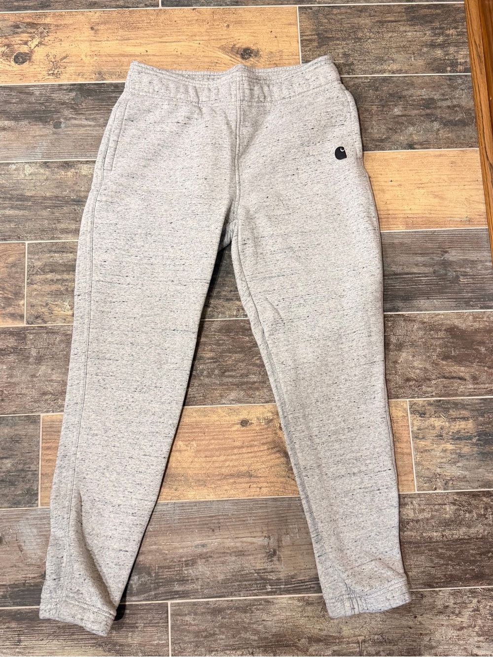 Carhartt Kids Light Heather Gray Joggers with Logo